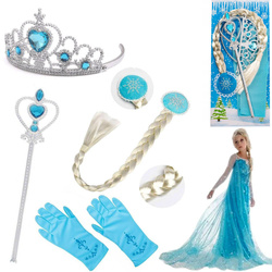 WARKOCZ ELSY KORONA RÓŻDŻKA tiara STRÓJ rękawiczki