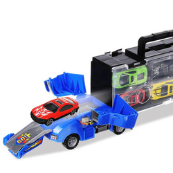 DUŻY TIR LAWETA CIĘŻARÓWKA Z WYRZUTNIĄ i 6 AUT