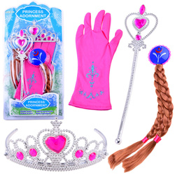Zestaw księżniczki z bajki Korona Włosy ZA3967