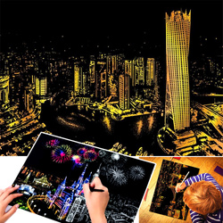 Magiczna Zdrapka Obraz ZDRAPYWANK Malowanie ZESTAW