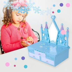 KUFEREK KOSMETYKÓW ZAMEK ZESTAW DO malowania makijażu i paznokci dla dzieci