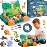 MAGNETYCZNA TABLICA DO MALOWANIA RYSOWANIA Z UKŁADANKA ZABAWKA ZWIERZĘTA