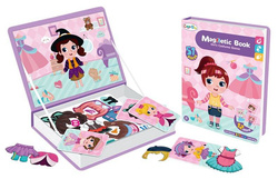 UKŁADANKA MAGNETYCZNA MAŁA STROJNISIA PUZZLE UBIERANIE DZIEWCZYNKI UBRANKA