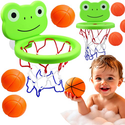 KOSZYKÓWKA ZABAWKA DO GRY W WANNIE WANNY KĄPIELI DLA DZIECI KOSZ 3 PIŁECZKI