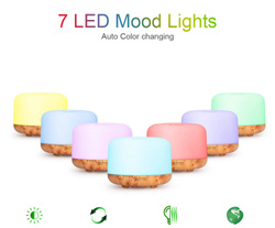 NAWILŻACZ POWIETRZA LAMPKA NOCNA ZAPACHOWY DYFUZOR AROMATERAPIA RGB + PILOT