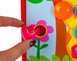 UKŁADANKA GUZIKOWA MOZAIKA GRA TRENING MAŁEJ RĄCZKI GRZYBKI EDUKACYJNE XXL