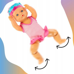 LALKA PŁYWAJĄCA WODOODPORNA BOBAS KRÓRY PŁYWA DO WODY DO KAPIELI 33 cm