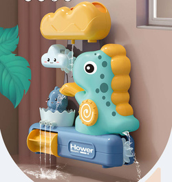 DINO ZABAWKA DO KĄPIELI WODY POD PRYSZNIC NA BASEN FONTANNA DINOZAUR