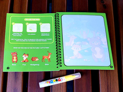 KOLOROWANKA MALOWANKA Z PISAKIEM WODNYM NA WODĘ KSIĄŻECZKA WODNA MALOWANIA