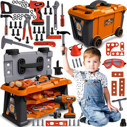 WARSZTAT i Zestaw narzędzi do majsterkowania dla dzieci w SKRZYNI Walizka
