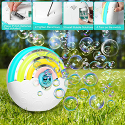 APARAT TĘCZA AUTOMAT DO ROBIENIA BANIEK NA BAŃKI MYDLANE BATERIE PASEK PŁYN