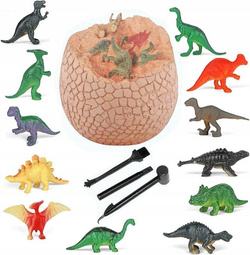 SKAMIELINA JUMBO JAJKO DINOZAURA Z 12 FIGURKAMI WYKOPALISKA MAŁY ARCHEOLOG