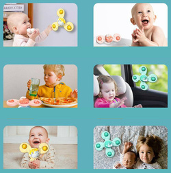 GRZECHOTKI OŚMIORNICA RYBKI DO KĄPIELI WIRUJĄCE WIATRAKI Z PRZYSSAWKĄ 3 szt