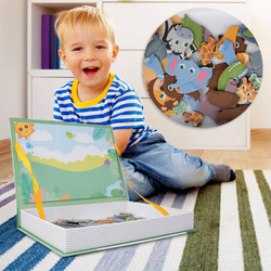 UKŁADANKA MAGNETYCZNA KLOCKI MAGNETYCZNE PUZZLE ZWIERZĘTA MONTESSORI