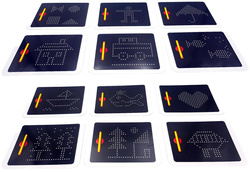 MAG PAD DUŻA TABLICA MAGNETYCZNA KULKI + Szablony