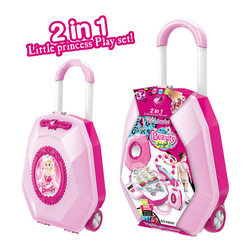 TOALETKA WALIZKA NA KÓŁKACH KUFEREK DLA DZIECI SPINKI DO WŁOSÓW NA PREZENT