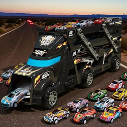 Ciężarówka Transporter Tir Laweta Auta Resoraki Wyrzutnia Zestaw Dla Dzieci