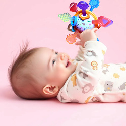 GRYZAK Zabawka Sensoryczna Montessori GRZECHOTKA Antystresowa Dla Dzieci