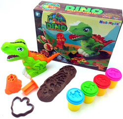 DINOZAUR zestaw MASA PLASTYCZNA WYCISKARKA +WULKAN