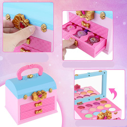 ZESTAW KUFEREK DO MALOWANIA MAKIJAŻU I PAZNOKCI DLA DZIECI KOSMETYKI W