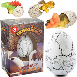 JAJO DINOZAURA ROSNĄCY WYKLUWAJĄCY Z JAJKA JAJKO