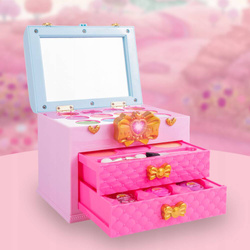 ZESTAW KOSMETYKÓW DO MAKIJAŻU W KUFERKU DLA DZIECI KOSMETYKI DZIEWCZYNKI