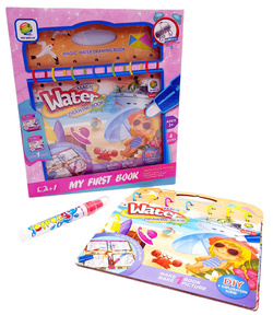 MALOWANKA NA WAKACJE KSIĄŻKA DO KOLOROWANIA Z PISAKIEM WODNYM DLA DZIECI