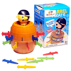 SZALONY PIRAT UKŁUJ PIRATA GRA PIRACKA BECZKA Z MIECZAMI NA PREZENT ZABAWKA