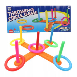 SERSO GRA ZRĘCZNOŚCIOWA SPORTOWA RZUCANIE KÓŁEK RINGÓW do celu NA KIJKI