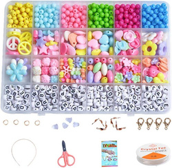 ZESTAW KORALIKÓW DO ROBIENIA biżuterii bransoletki kolczyki opaski CHARMSY