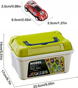 ZESTAW AUTEK z napędem W SKRZYNCE KUFERKU SAMOCHODÓW AUT Metalowe RESORAKI