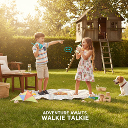 WALKIE TALKIE DO 1000 M ZABAWKA KRÓTKOFALÓWKA TELEFON DLA DZIECI ZESTAW 2x