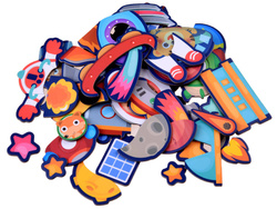 Układanka Puzzle magnetyczne Kosmos Ufo 50e ZA4407