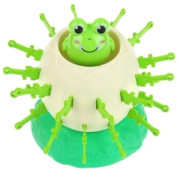 WYSKAKUJĄCA SKACZĄCA ŻABA GRA BECZKA JAJKO Z ŻABKĄ DLA DZIECI NA PREZENT