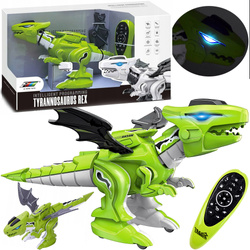 DINOZAUR ZABAWKA STEROWANY NA PILOT SMOK Z LED CHODZI jak ROBOT NA BATERIE