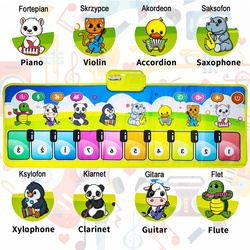 MATA MUZYCZNA DO TAŃCA I GRY Z PIANINEM KEYBOARD NAGRYWA GŁOŚNIK NA BATERIE