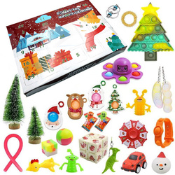 KALENDARZ ADWENTOWY DLA DZIECI ZABAWKI ANTYSTRESOWE GNIOTEK DUŻY na PREZENT