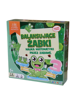 GRA EDUKACYJNA WAGA SZALKOWA ŻABA ŻABKI I KARTY NAUKA LICZENIA PRZEZ ZABAWĘ