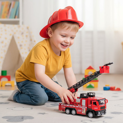 Metalowa Straż Pożarna SAMOCHÓD STRAŻACKI AUTO ZABAWKA dla chłopca dziecka