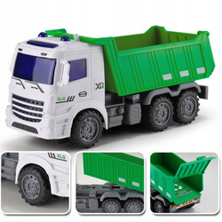 AUTA ŚMIECIARKA WYWROTKA DŹWIG CIĘŻARÓWKA CYSTERNA 6x GIGANT ZESTAW ZABAWKI