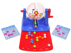 RODZINNA EDUKACYJNA TOWARZYSKA GRA LICZBOWA BINGO MASZYNA LOSUJĄCA LOTERIA