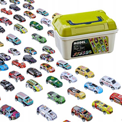 ZESTAW AUTEK z napędem W SKRZYNCE KUFERKU SAMOCHODÓW AUT Metalowe RESORAKI