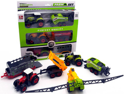 Ciągnik Traktor maszyny rolnicze 6w1 zestaw farmer