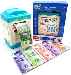 SEJF BANKOMAT SKARBONKA ELEKTRONICZNA NA PIENIĄDZE DO BANKNOTÓW Z PIN