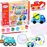 Zestaw MAGNESY 6x POJAZDY budowlane DŹWIG KOPARKA