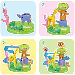 KOLEJKA marble Tor dla zwierząt KULKI ZOO RolyPoly