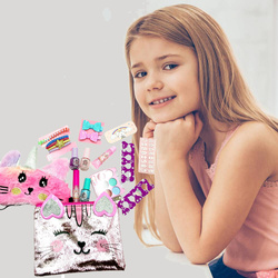 ZESTAW KOSMETYKÓW DO MAKIJAŻU I PAZNOKCI KOSMETYCZKA MASKA LAKIER XXL Maska