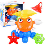 Zabawka do kąpieli Kolorowy krab z fontanna ZA3698