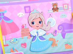 Książka układanka magnetyczna Lalka ubrania