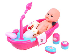 LALKA BOBAS ZESTAW 16W1 KRZESEŁKO LEŻACZEK WANIENKA NA PREZENT DLA DZIECI